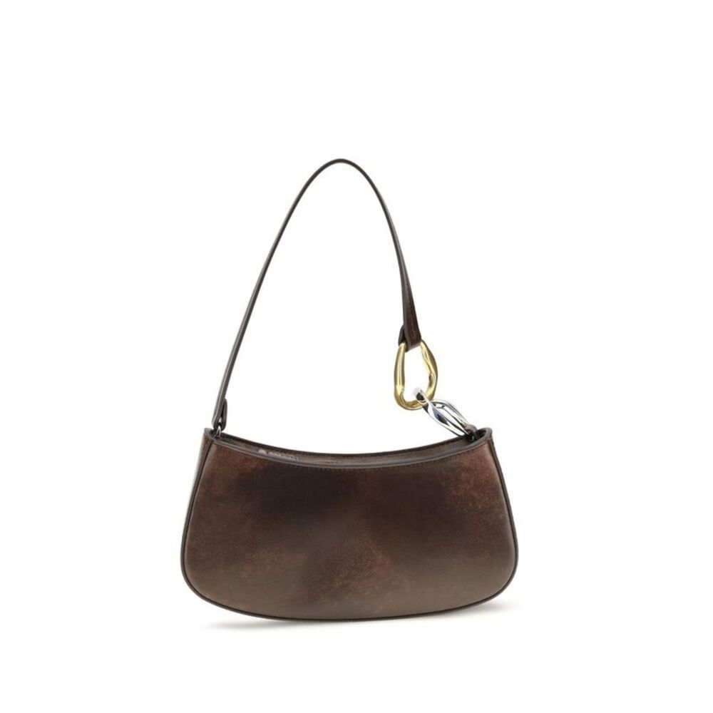 Staud Brown Calf Leather Bos Taurus Shoulder Women's Bag